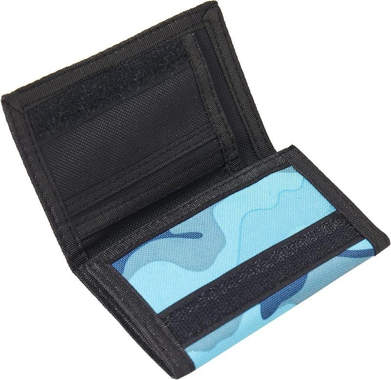Nitort Wallet, Canvas Outdoor Sports Wallets for Kid, Lovely Wallet with Zipper for Kids- Front Pocket Wallet with Magic Sticker - Image 5